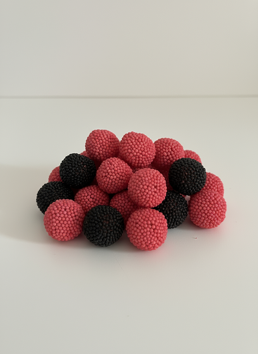 Boules de chewing-gum framboise