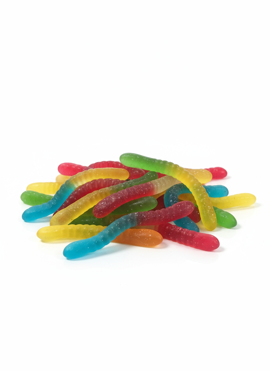 Vers gélifiés acidulés