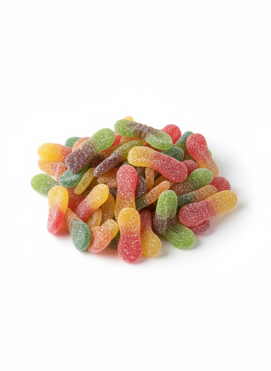 Vers gélifiés acidulés